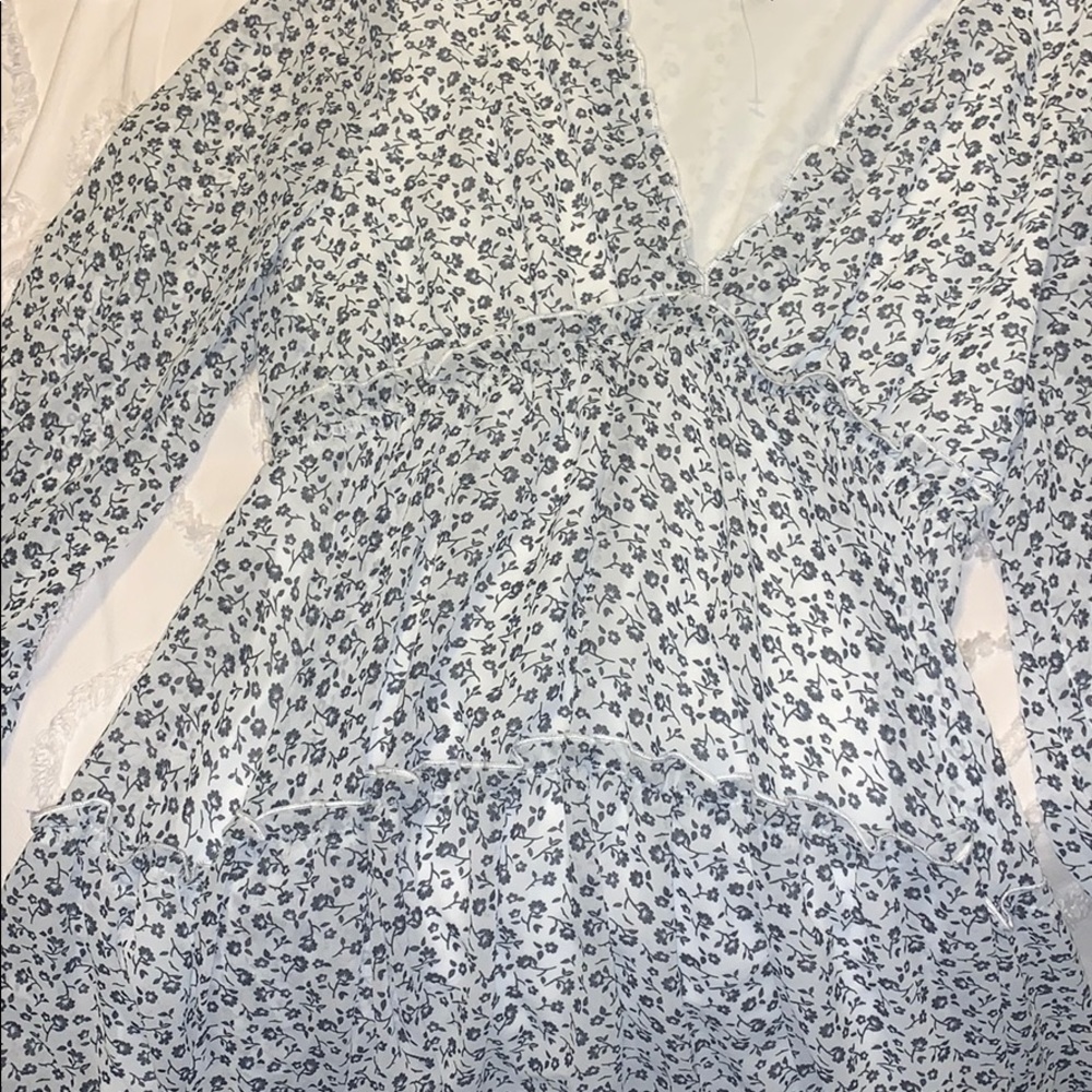 Black & white floral dress